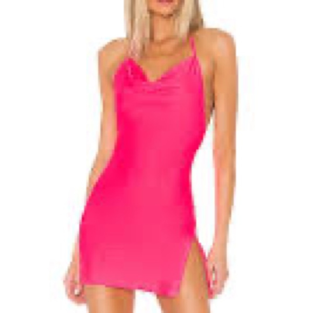 Pink Revolve Superdown cowl neck dress